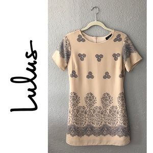 Lulus Pattern Shift Dress - Size Small Mini Dress - Lulus Dress